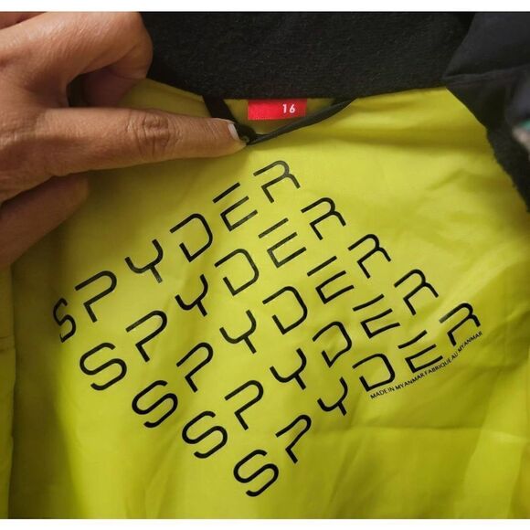 Spyder Girls Glam Snow Jacket 16 Youth - Picture 7 of 11